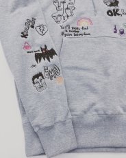 画像3: His scribble hoodie sweatshirt (3)